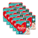 Kit 10 Fraldas Pampers Supersec Tamanho G - 260 Unidades