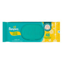 Kit com 12 Pacotes de  Lenços Umedecidos Pampers Aroma de Camomila de 48 Unidades