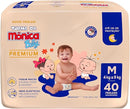 Kit com 4 Fraldas Turma da Mônica Baby Giga Premium