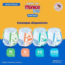 Kit Com 4 Fraldas Turma da Mônica Baby Shortinho