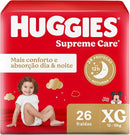 Kit com 4 Pacotes de Fraldas Huggies Supreme Care