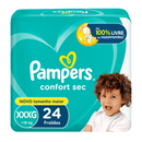 Kit com 10 Fraldas Pampers Confort Sec